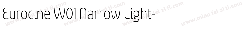 Eurocine W01 Narrow Light字体转换